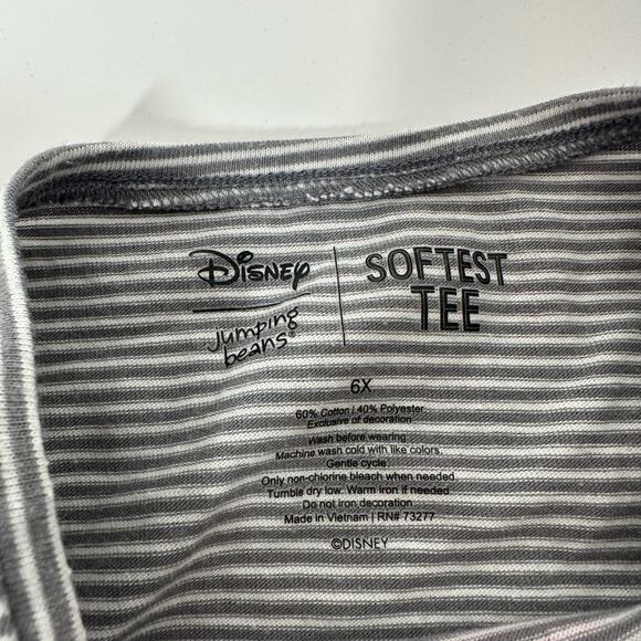 Disney Jumping Beans Girls Minnie Mouse Bow Long Sleeve Peplum Top Size 6X - Picture 3 of 6